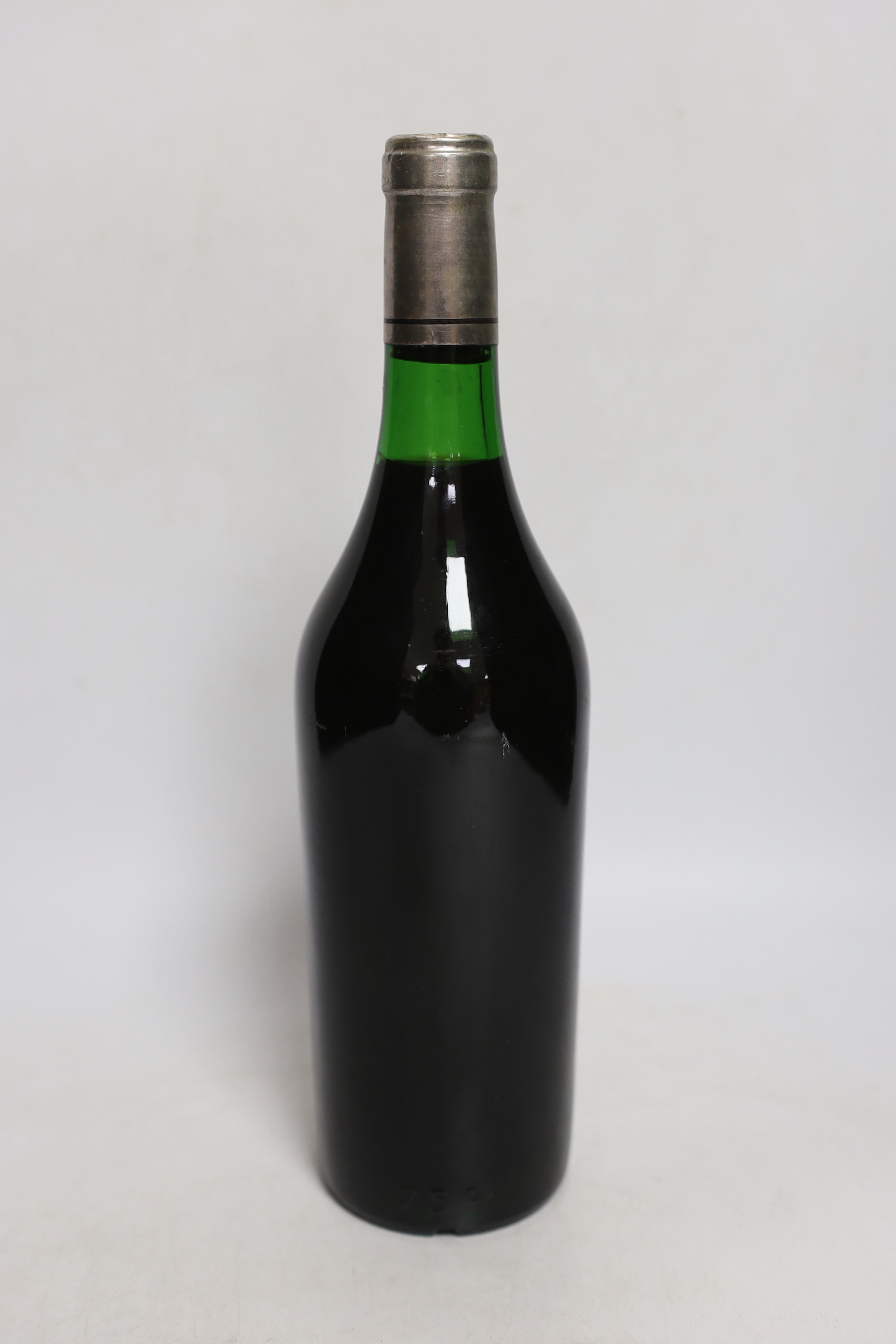 A bottle of Chateau Haut Brion 1975 wine